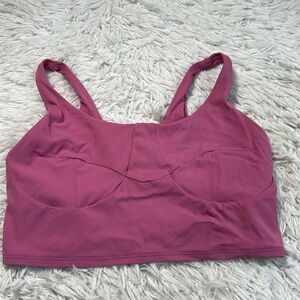 Lululemon Nulu Front-Darting Yoga Bra *Light Support, B/C Cup Pink Blossom